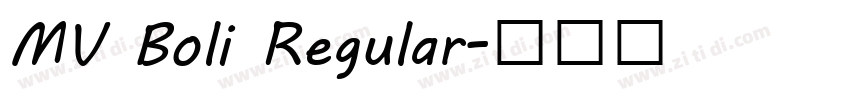 MV Boli Regular字体转换